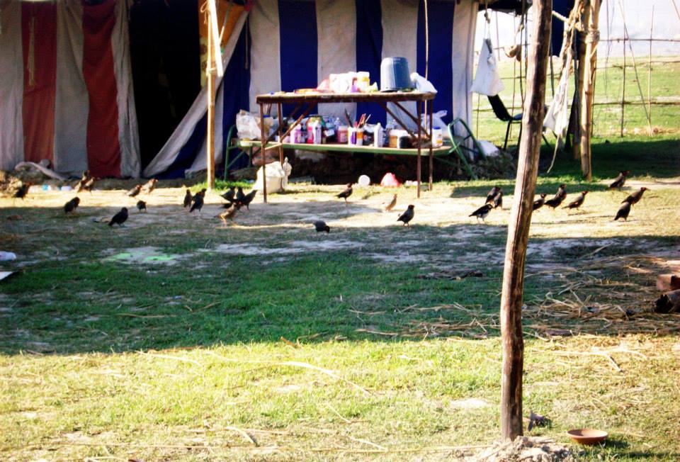 Image from Vasudhaiva kutumbakam site specific art camp 2013